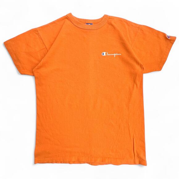 Champion Other - Vintage Champion USA Made Spellout Orange Spellout T Shirt Single Stitch Tee 80s